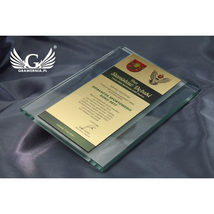 Glasdiplom - Dank für die Zusammenarbeit - UV-Druck - DUV026