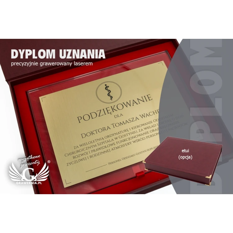 Glasdiplom - Dankeschön - Lasergravur - DSZ053
