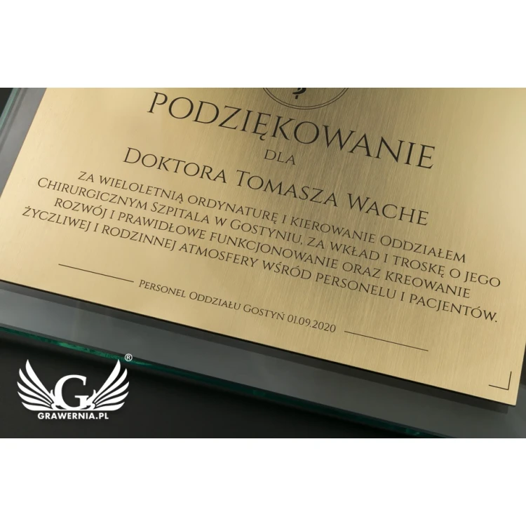 Glasdiplom - Dankeschön - Lasergravur - DSZ053