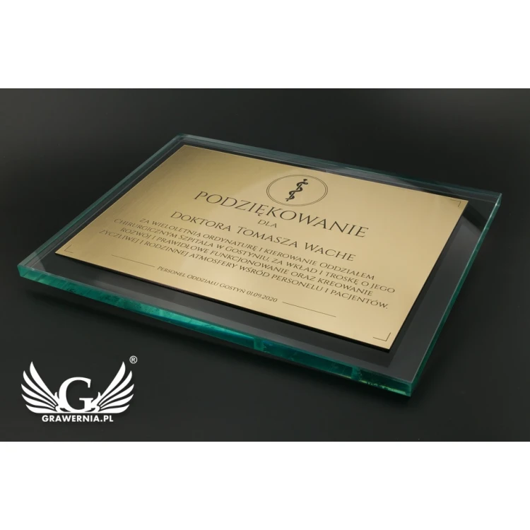 Glasdiplom - Dankeschön - Lasergravur - DSZ053