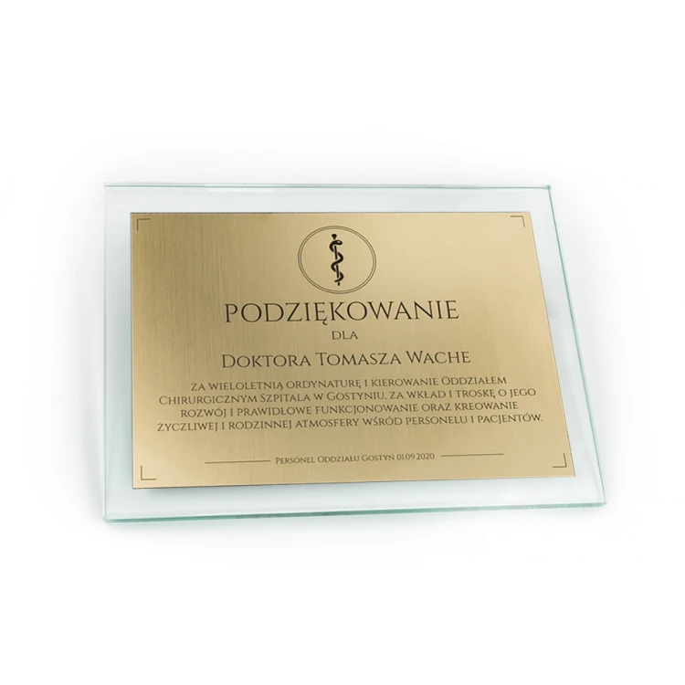 Glasdiplom - Dankeschön - Lasergravur - DSZ053