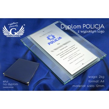 GLASDIPLOM POLIZEI - DSZ046 - vertikal