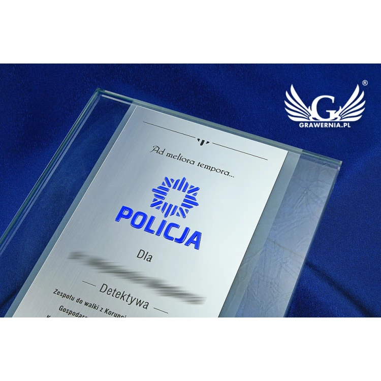 GLASDIPLOM POLIZEI - DSZ046 - vertikal