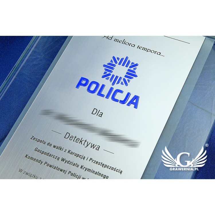 GLASDIPLOM POLIZEI - DSZ046 - vertikal