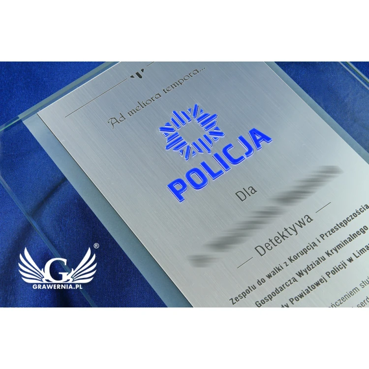 GLASDIPLOM POLIZEI - DSZ046 - vertikal