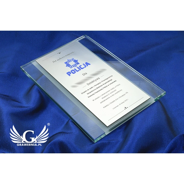 GLASDIPLOM POLIZEI - DSZ046 - vertikal