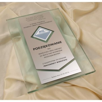 GLASTROPHÄE - DSZ008 - Zertifikat, Dankeschön, Auszeichnung