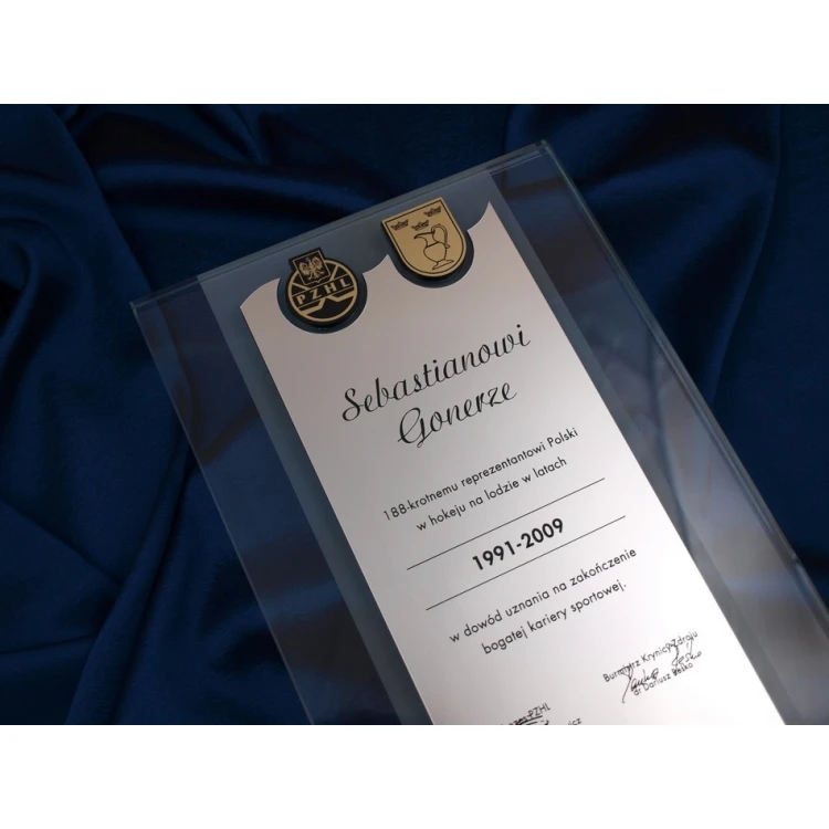 GLASTROPHÄE - DSZ011 - Zertifikat, Dankeschön, Auszeichnung
