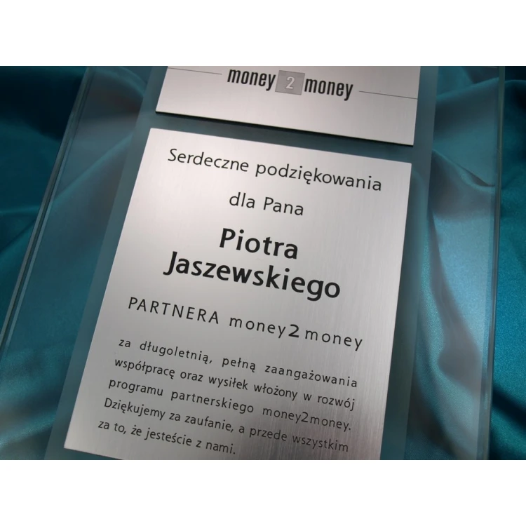 GLASDIPLOM - DSZ012 - Zertifikat, Dankeschön, Auszeichnung