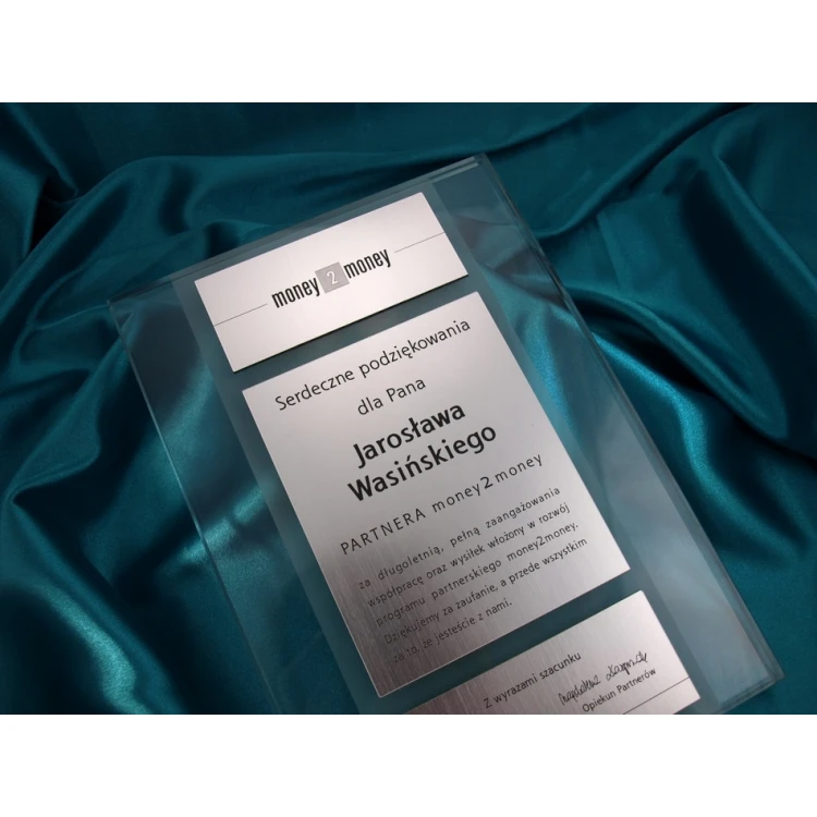 GLASDIPLOM - DSZ012 - Zertifikat, Dankeschön, Auszeichnung