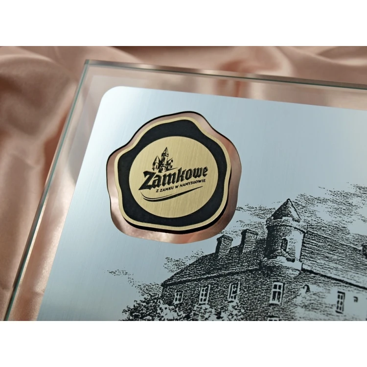 GLASDIPLOM mit Fotogravur oder beliebiger Zeichnung - DSZ024 - horizontal