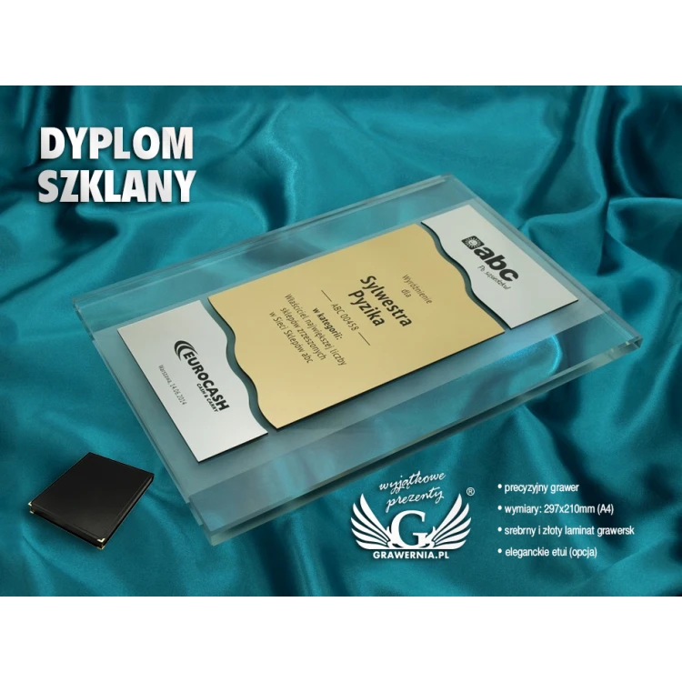 GLASDIPLOM - AUSZEICHNUNG - DSZ035 - vertikal