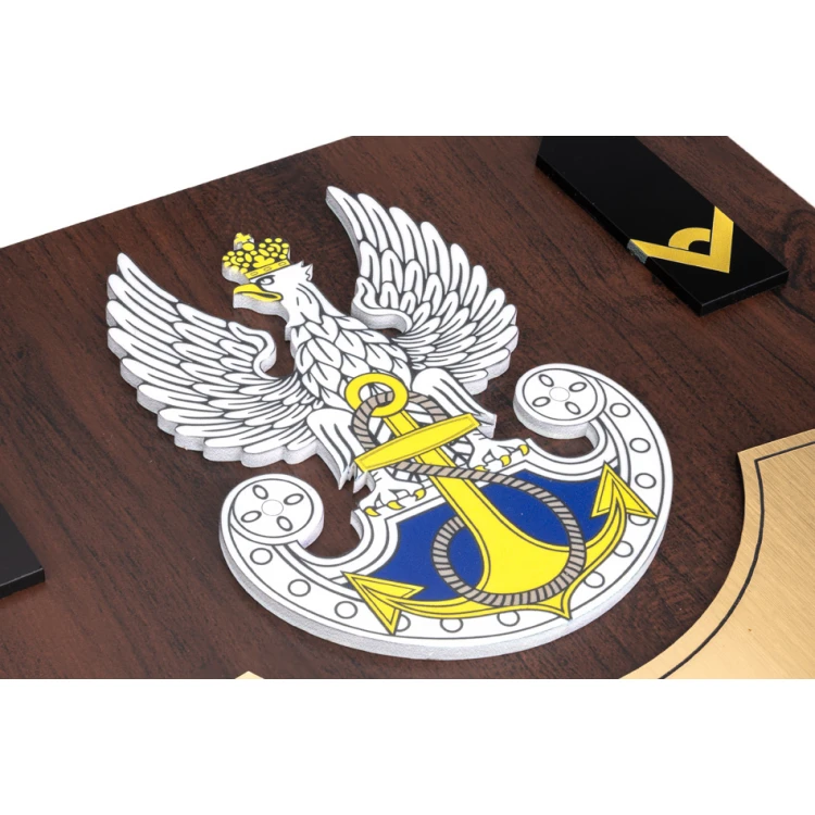 Anerkennungsurkunde für den Fahnenträger - farbiger UV-Druck und erhabenes Logo - DUV063
