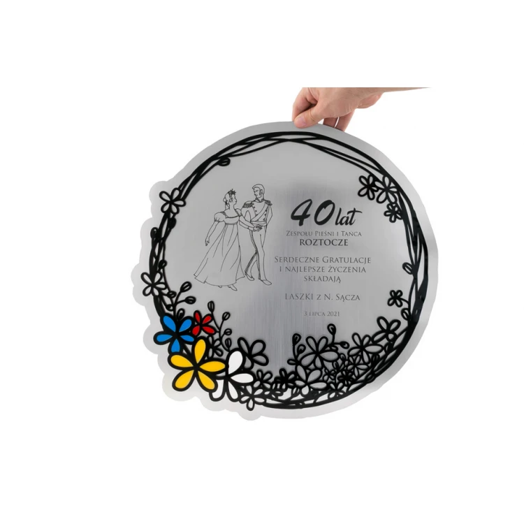 Anerkennungsurkunde für das regionale Team - Acryl und Laminat Größe 452x443mm - SL064