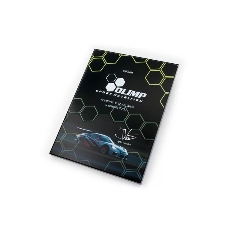 Anerkennungsurkunde Exclusive Black Glass - Abmessungen: 400x300mm - DUV060