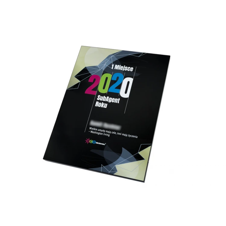 Anerkennungsurkunde Exclusive Black - Maße: 400x300mm - DUV055