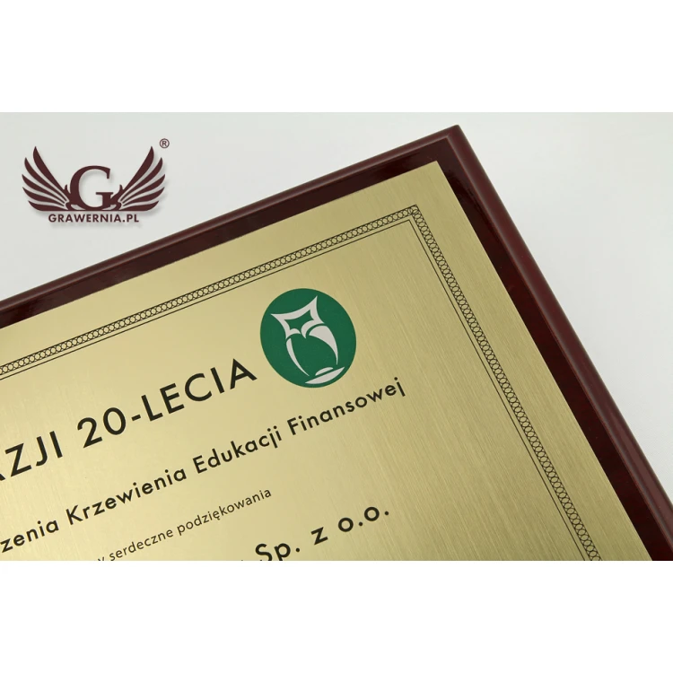 Anerkennungsurkunde Exclusive mit farbigem Logo - horizontal - DCE004