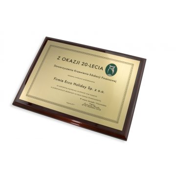 Anerkennungsurkunde Exclusive mit farbigem Logo - horizontal - DCE004