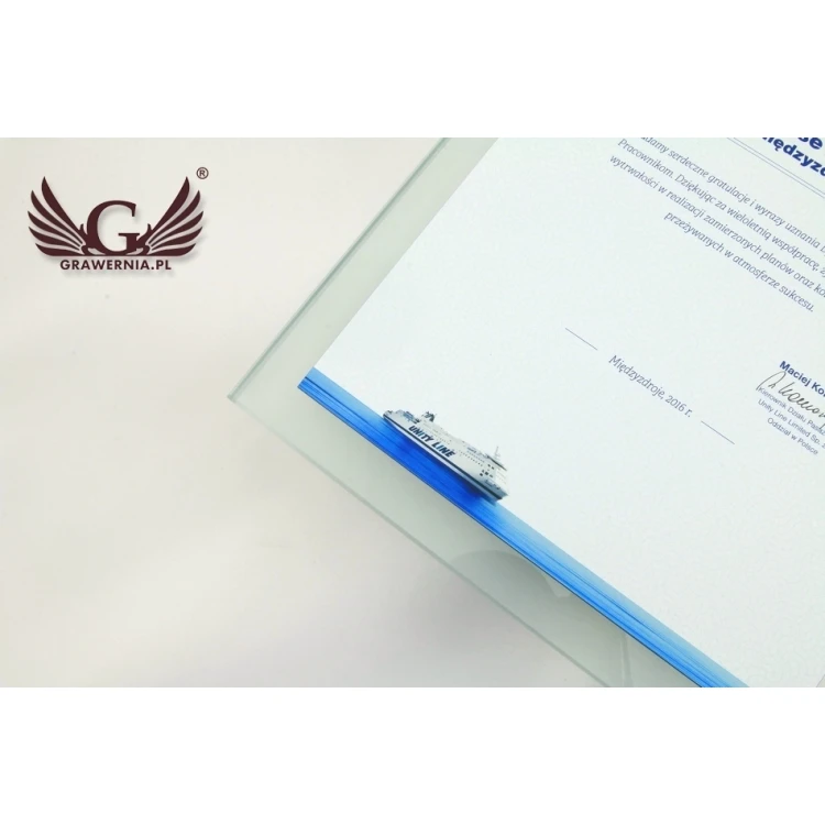 Anerkennungsurkunde - farbiger UV-Druck - DUV008