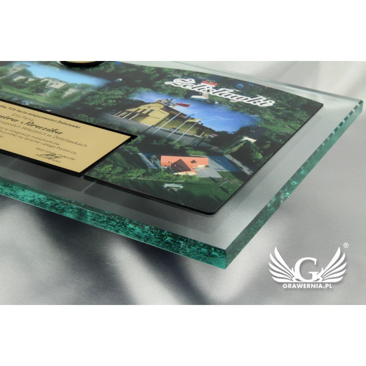 Anerkennungsurkunde - horizontal - farbiger UV-Druck - DUV020
