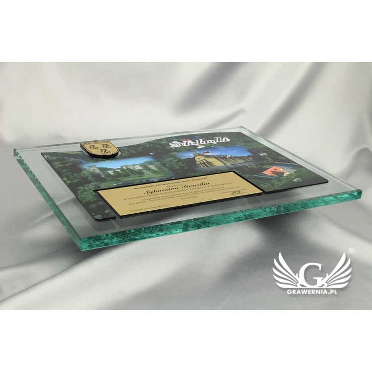 Anerkennungsurkunde - horizontal - farbiger UV-Druck - DUV020