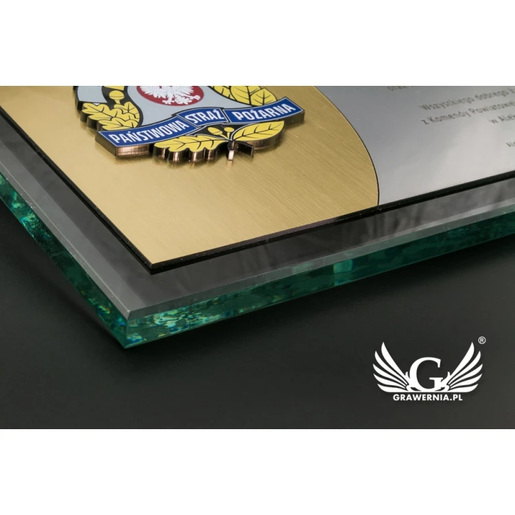Anerkennungszertifikat PSP - Ebenen - Gravur und farbiges Logo - DUV039
