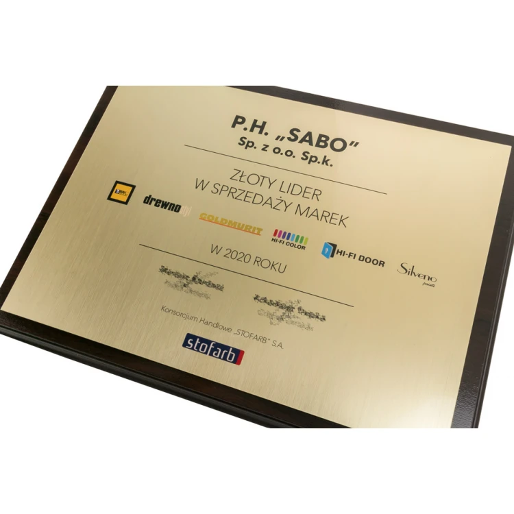 Anerkennungsurkunde mit farbigem UV-Druck - horizontal - DUV061