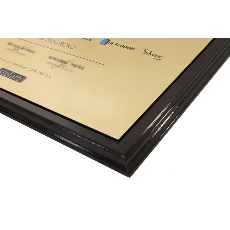 Anerkennungsurkunde mit farbigem UV-Druck - horizontal - DUV061