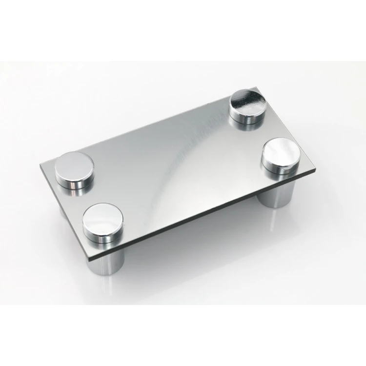 Aluminiumabstandshalter für Schilder und Plaketten - silber verchromt - Durchmesser 19mm - DDS036