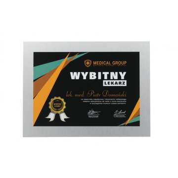 Exklusives Diplom für Ärzte - farbiger UV-Druck - DUV053