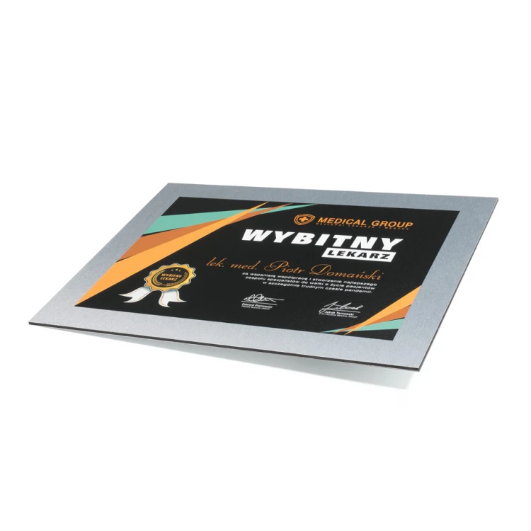 Exklusives Diplom für Ärzte - farbiger UV-Druck - DUV053