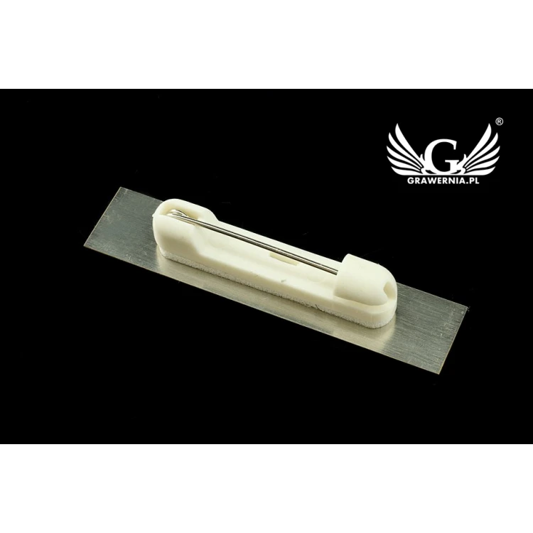 Exklusiver Mitarbeiterausweis - 54x11mm - ID037 - versilbertes Messing