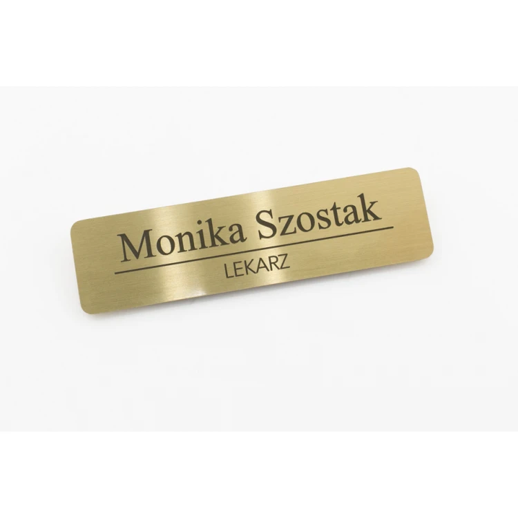 Exklusiver Mitarbeiterausweis - 64x17mm - ID039 - Messing