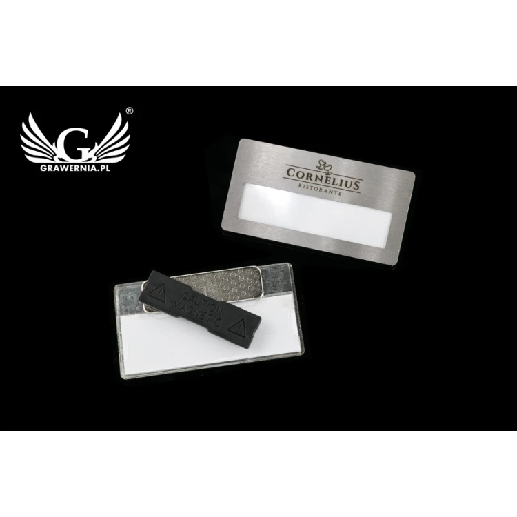 Exklusiver Ausweis mit Fenster - 68x36mm - ID092 - Stahl