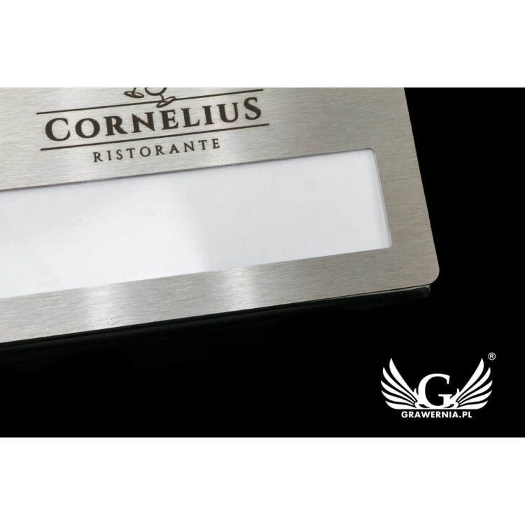 Exklusiver Ausweis mit Fenster - 68x36mm - ID092 - Stahl