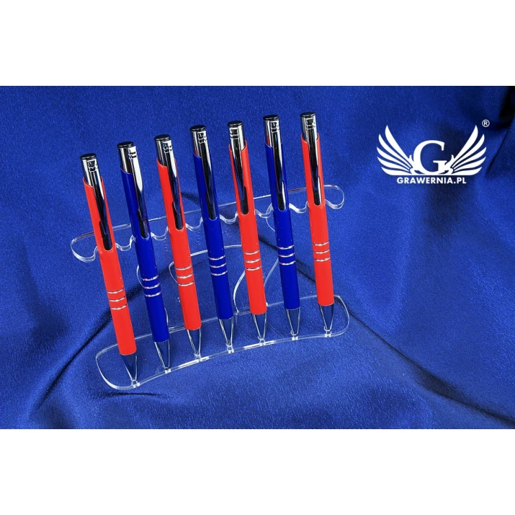 Display für 7 Kugelschreiber - Acryl Modell D001