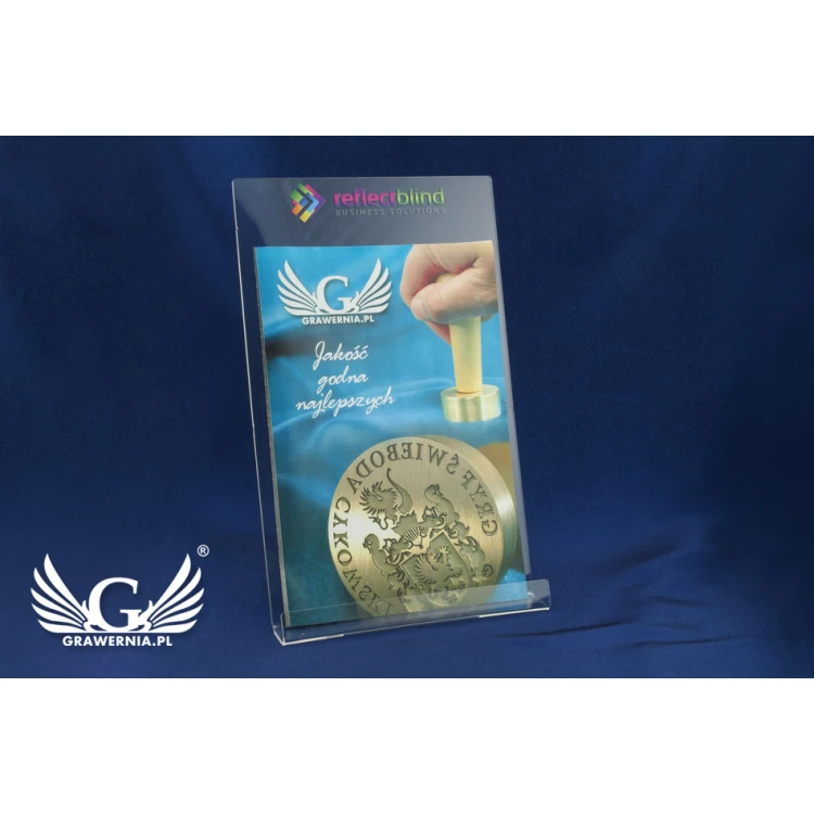 Akryl-Display - Format A4 - UV-Drucklogo - Modell K005