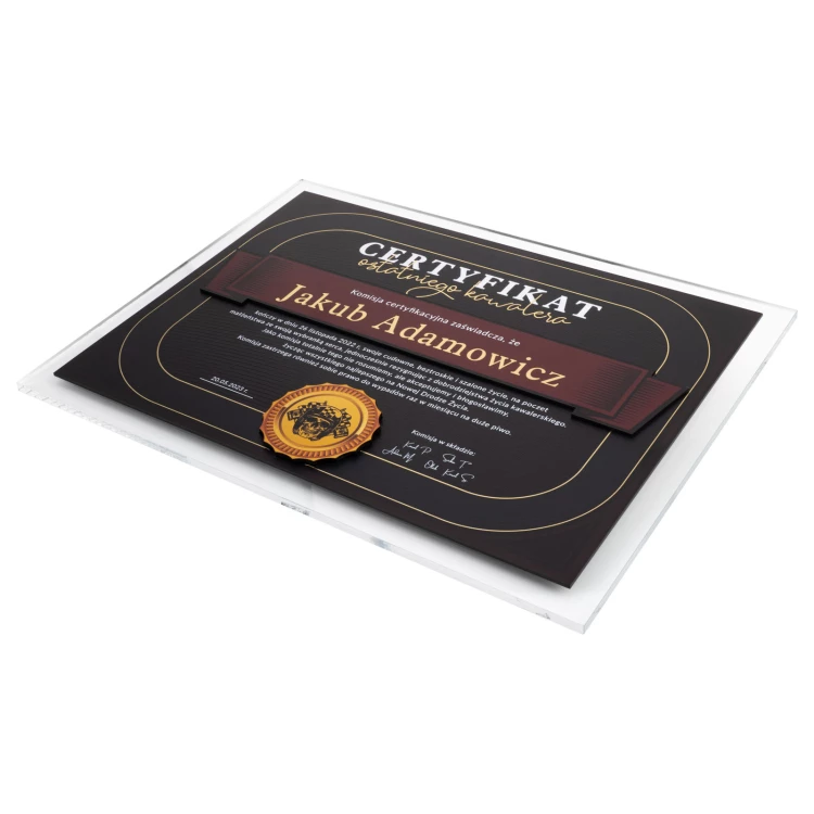 Elegantes Junggesellenabschieds-Diplom - UV-Druck - DUV101