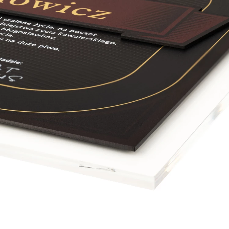 Elegantes Junggesellenabschieds-Diplom - UV-Druck - DUV101