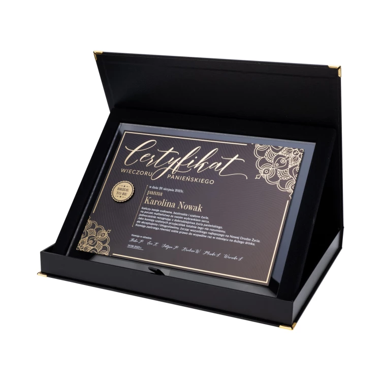 Elegantes Junggesellinnenabschied-Diplom - Größe 304x228mm - DUV102