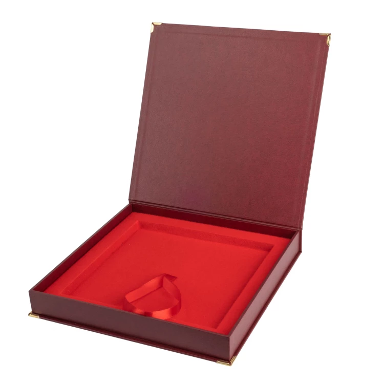 Rotes quadratisches Diplomhülle 200x200mm - ET058