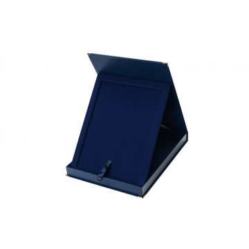 EXKLUSIVES BLAUES ETUI für Diplom 230x305mm