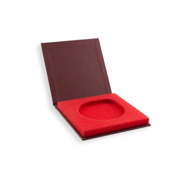 Standardetui für Medaillen mit einem Durchmesser von 70mm - rot - ET021