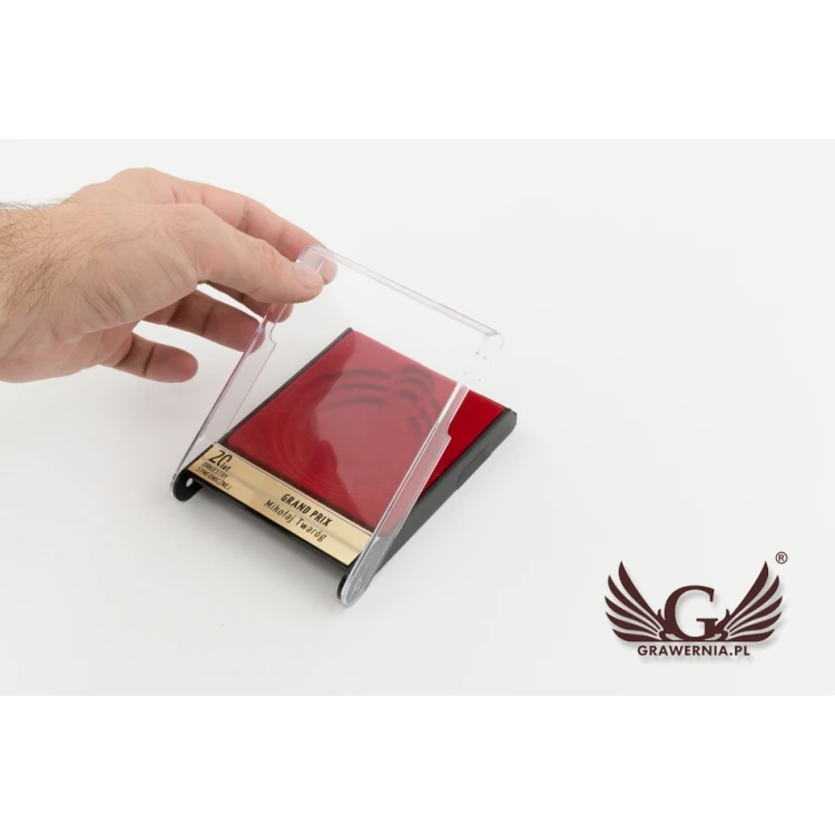 Universelle Hülle für Medaillen mit einem Durchmesser von 50, 60 oder 70mm - rot - ET027