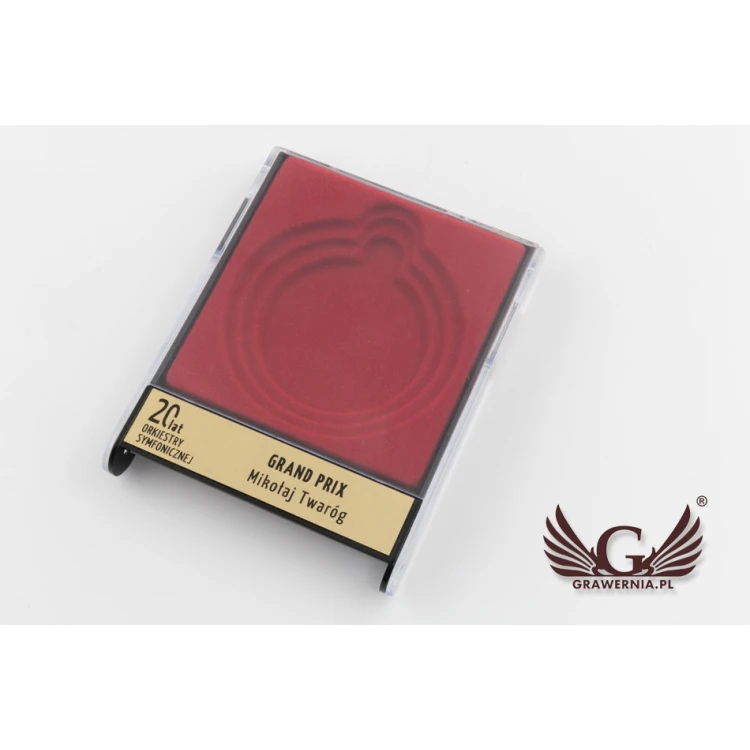 Universelle Hülle für Medaillen mit einem Durchmesser von 50, 60 oder 70mm - rot - ET027