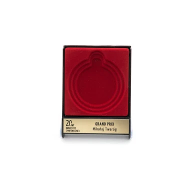 Universelle Hülle für Medaillen mit einem Durchmesser von 50, 60 oder 70mm - rot - ET027