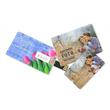 Foto Karte Pendrive 8, 16 oder 32GB USB 2.0 - UV-Druck