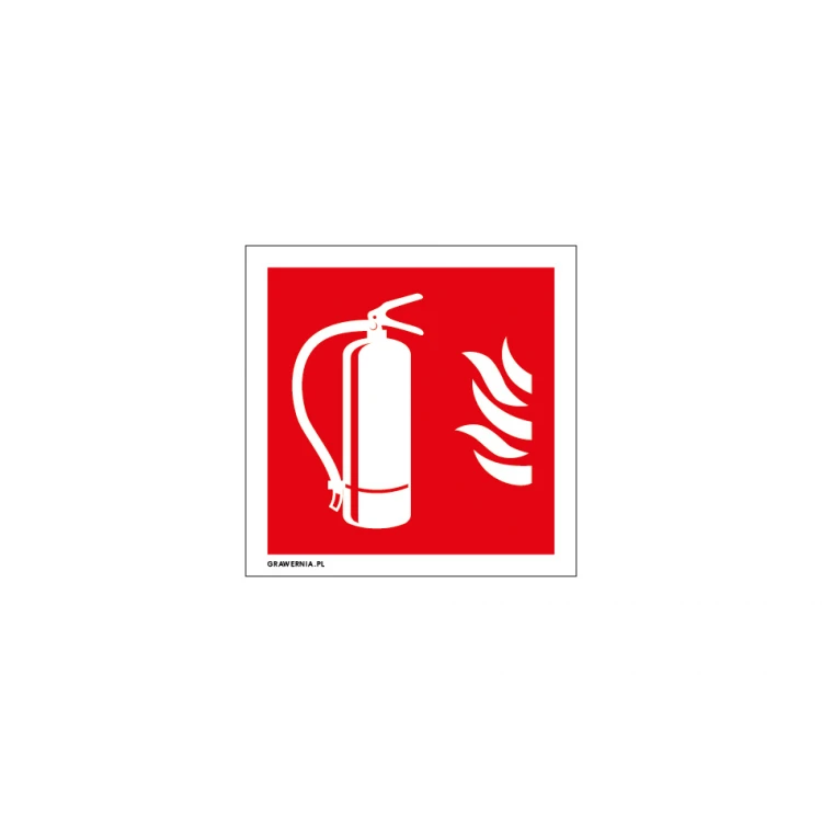 Feuerlöscher - Brandschutzschild 150x150mm - PVC - farbiger UV-Druck - BHP097