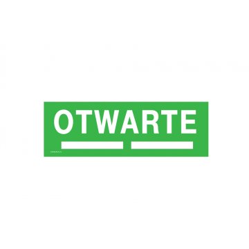 Öffnungszeiten - Schild für Geschäft Größe 300x100mm - PVC - farbiger UV-Druck - TAB197