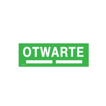 Öffnungszeiten - Schild für Geschäft Größe 300x100mm - PVC - farbiger UV-Druck - TAB197